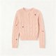 Women's Elegant Crew Neck Knit Cardigan - Autumn Winter Casual Long-Sleeve