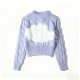 Women's Ribbed Fashion Long-Sleeve Knit Pullover - Crew Neck